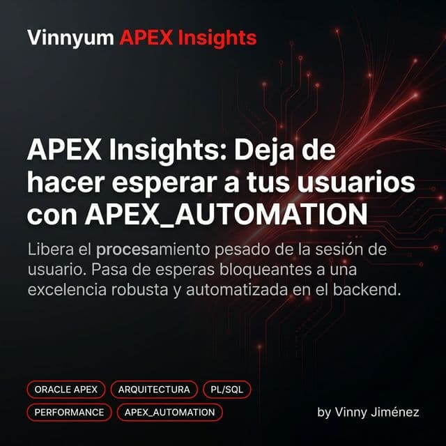 Deja de hacer esperar a tus usuarios dominando APEX_AUTOMATION